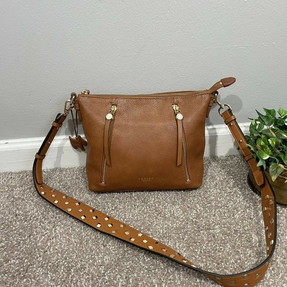 Radley London Fountain Road Brown Shoulder Crossbody Medium Zip Top - Picture 8 of 8